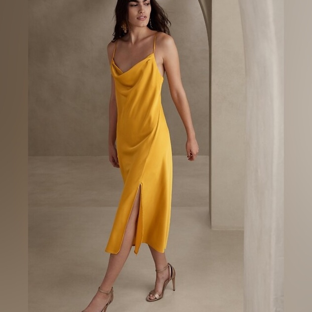 BANANA REPUBLIC Valley Midi Slip Dress